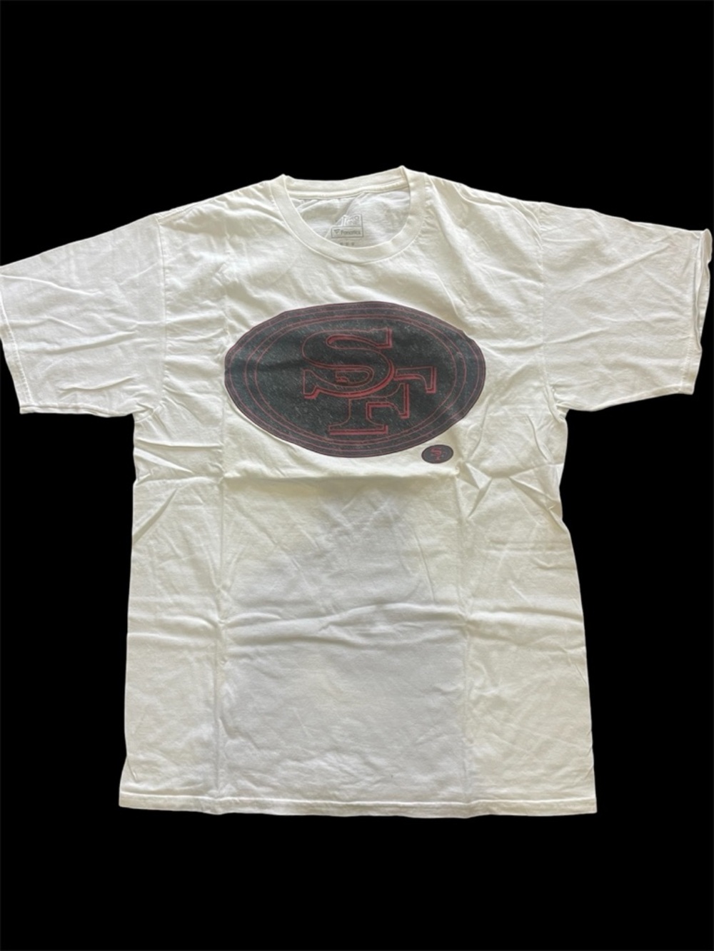 San Francisco 49ERS White Logo Tee Fanatics Brand Adult M Tee's 3/$15